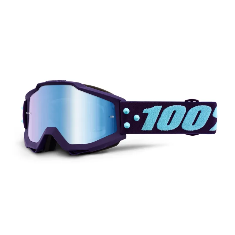 100 Percent Accuri Goggles Blue Mirror Lens Maneuver