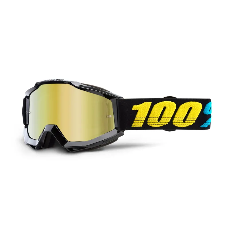 100 Percent Accuri Youth Goggles Gold Mirror Lens Virgo