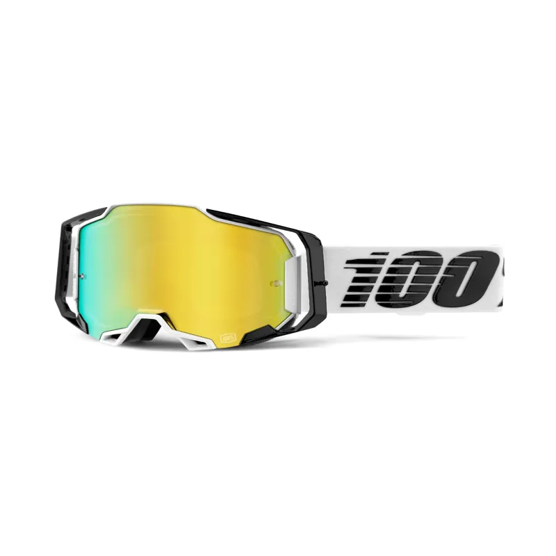 100 Percent Armega Goggle Gold Mirror Lens Atmos