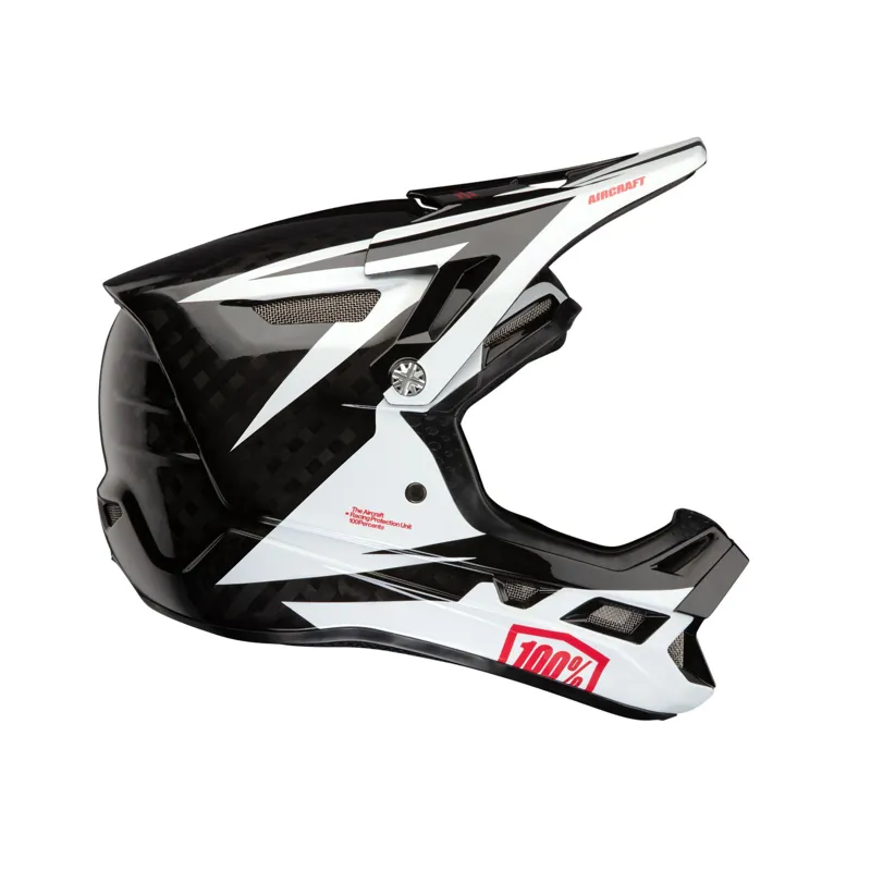 100 Percent Aircraft Carbon Helmet Rapidbomb White 