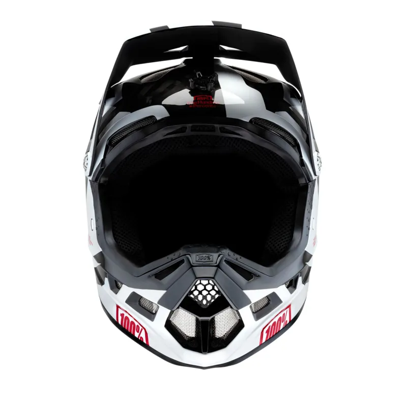 100 Percent Aircraft Carbon Helmet Rapidbomb White -2