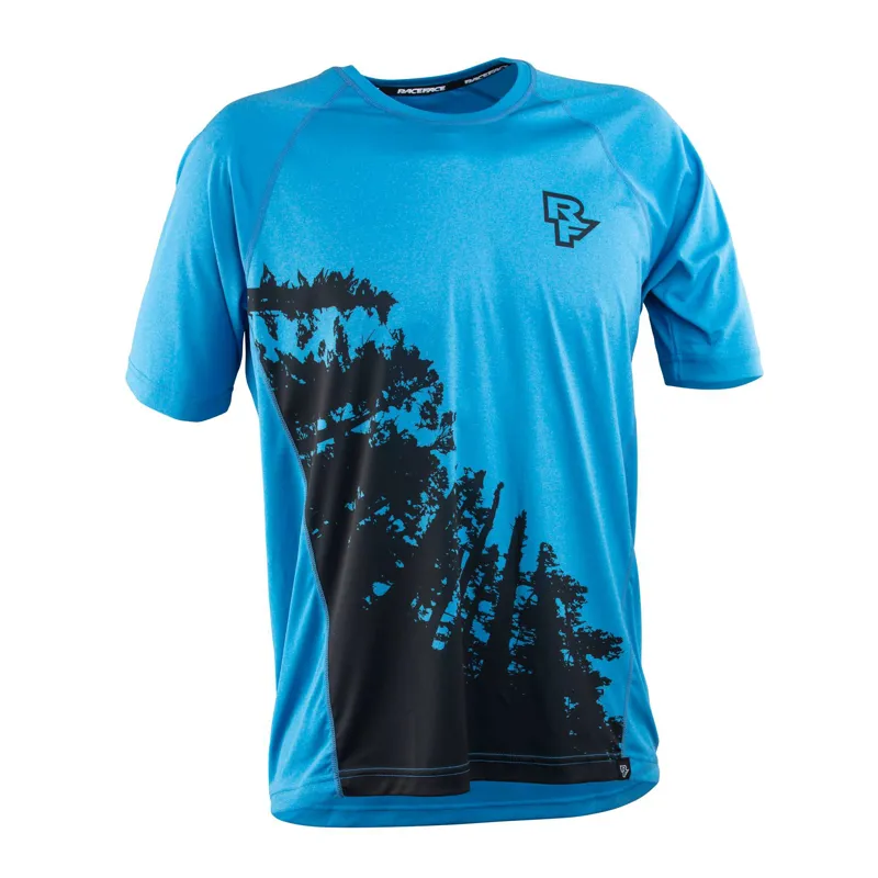 Race Face Trigger Short Sleeve Jersey Blue 