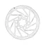 TRP R180S02M 6-bolt 1.8/203mm Disc Brake Rotor in Silver