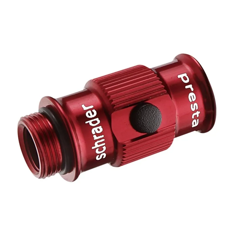 Lezyne High Volume Track Pump Flip Chuck in Red