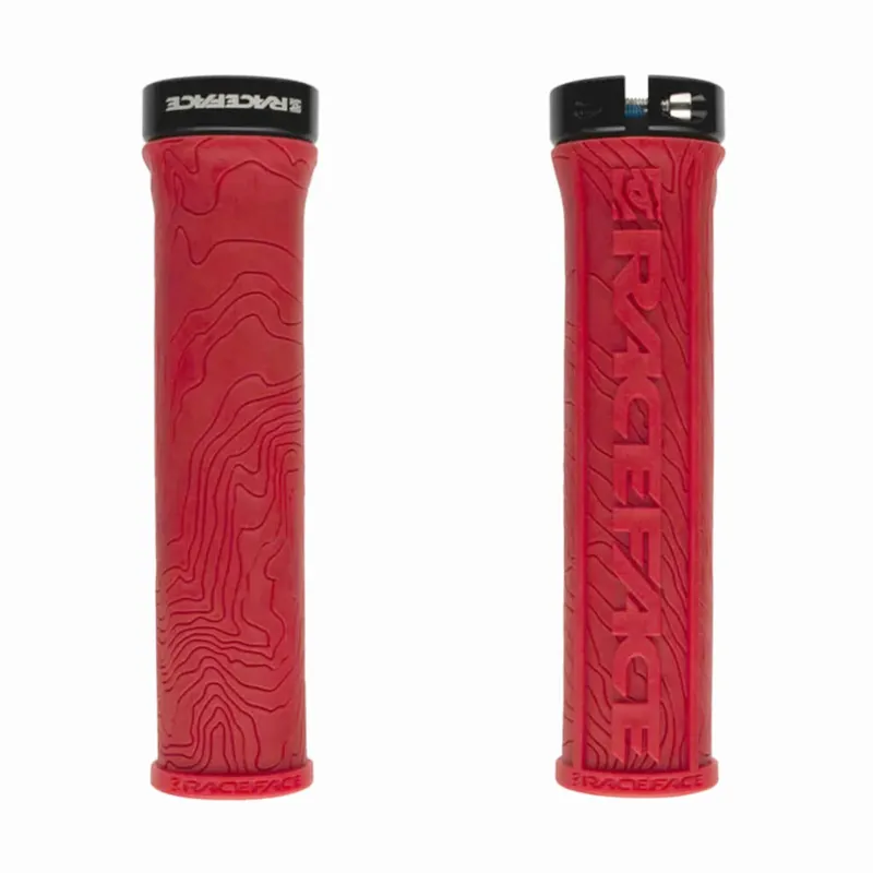 Race Face Half Nelson Lock On Grips in Red