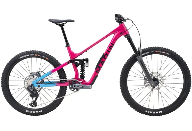 Marin Alpine Trail XR AXS Mountain Bike In Gloss Magenta/Blue/Black