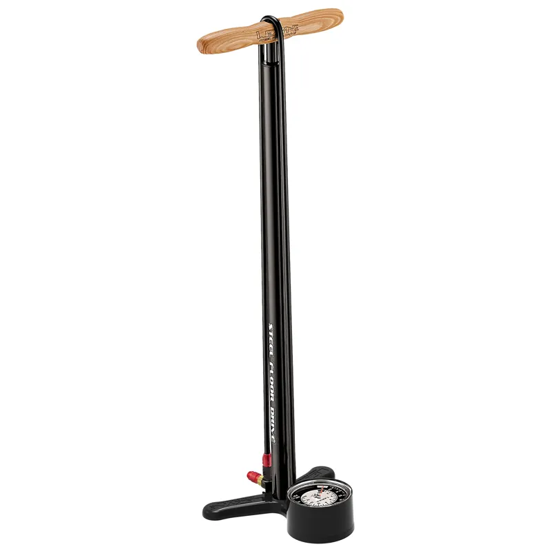 Lezyne Steel Floor Drive Track Pump in Black