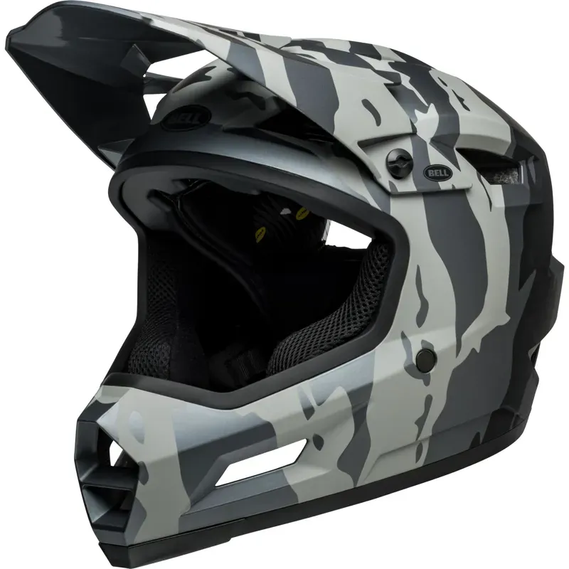 Bell Sanction 2 Dlx Mips Mtb Full Face Helmet in Ravine Matte Grey/Black