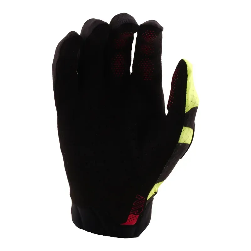 Troy Lee Designs Youth Air Cyclops Gloves in Black/Flo Yellow-1