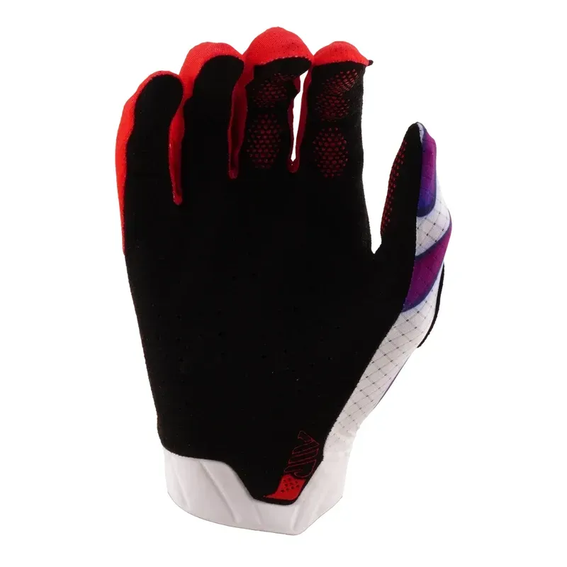 Troy Lee Designs Air Overspray Gloves in White/Violet-1