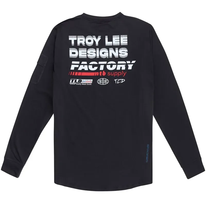 Troy Lee Designs Ruckus Long Sleeve Ride Jersey In Factory - Carbon-1