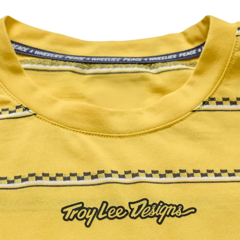 Troy Lee Designs Skyline Fakie Ride LS T-Shirt in Stripe Butter-2