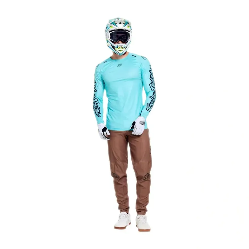 Troy Lee Designs Sprint Ultra Long Sleeve Jersey Mono in Real Teal-2