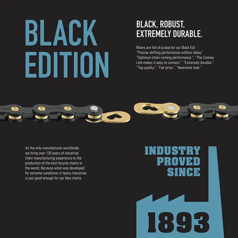 Connex 12-speed Chain in Black/Gold-2