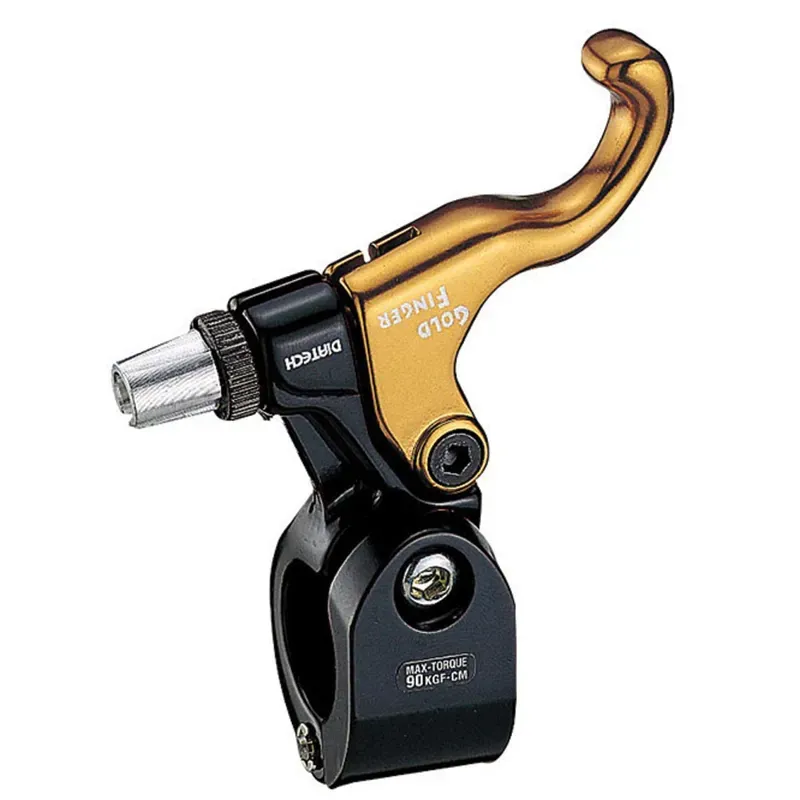 Dia-Compe Gold Finger 22.2/25.4mm Right Hand Brake Lever in Black/Gold