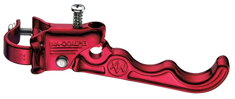 Dia-Compe Tech2 MX120 2-finger 22.2mm Right Hand BMX Lever in Red