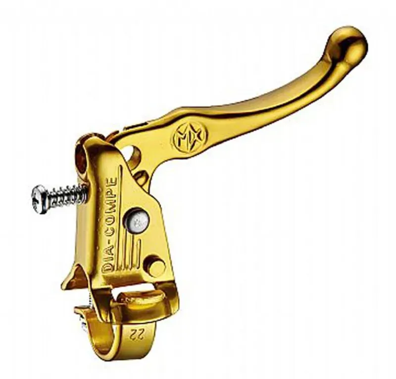 Dia-Compe Tech3 MX121 22.2mm Right Hand BMX Brake Lever in Gold