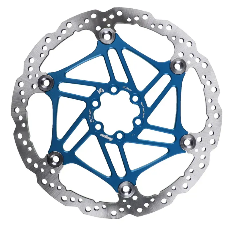 Hope V4 Vented 6-bolt Float/Wave 203mm DB Rotor in Blue