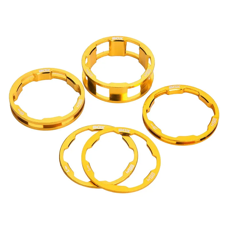 Box Zero Stem Spacer Kit Gold for 1 inch forks