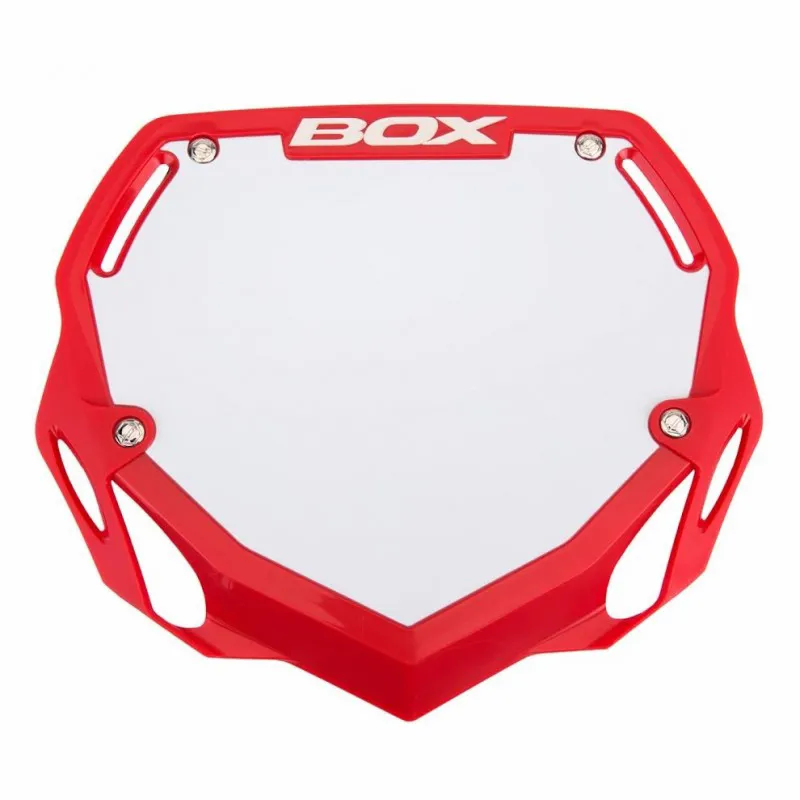 Box Phase 1 Number Plate in Red