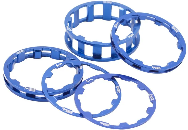 Box Zero Stem Spacer Kit Blue For 1 Inch Forks
