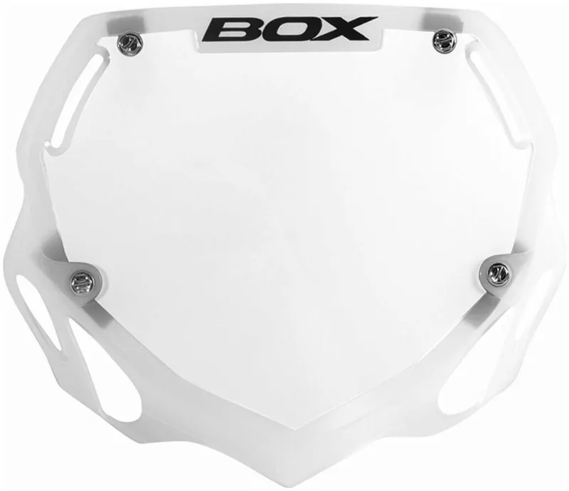 Box Phase 1 Number Plate in White