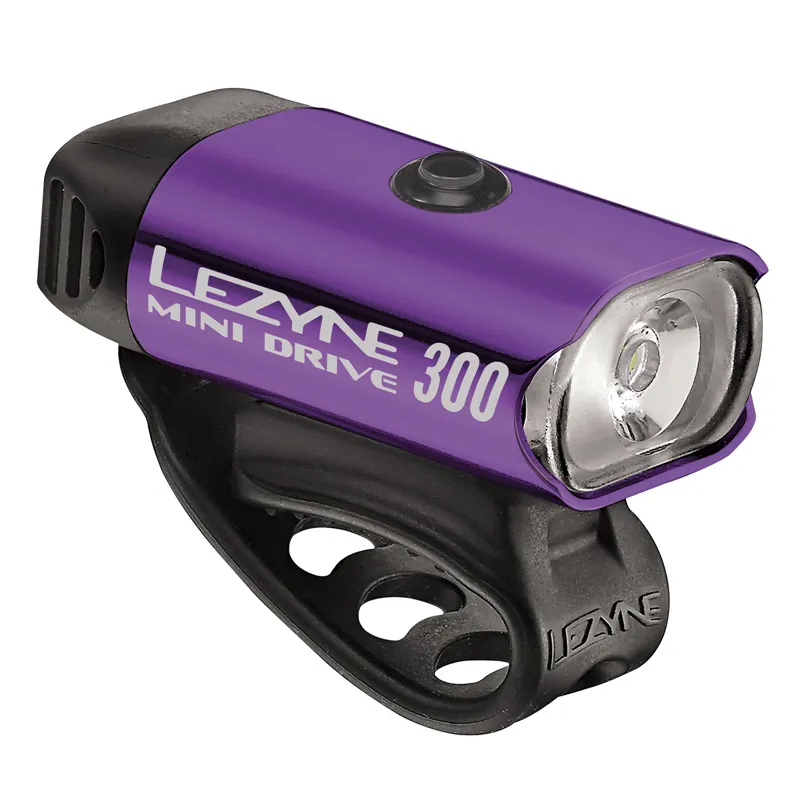 Lezyne LED light Mini Drive 300 Front Light in Purple