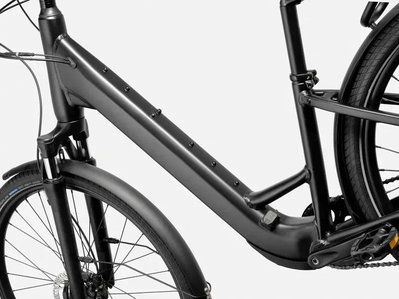 Cannondale Mavaro SL 2 Low Step-Thru Electric City Bike in Black Cherry