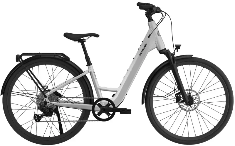 Cannondale Mavaro SL 2 Low Step-Thru Electric City Bike in Mercury-1
