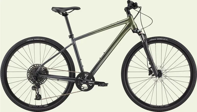 Cannondale Quick CX 1 Hybrid Bike in Mantis Green-1