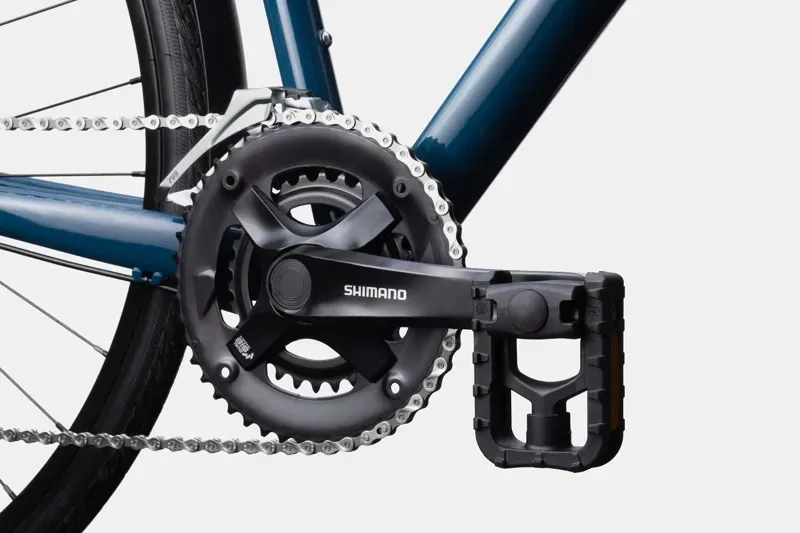 Cannondale Quick CX EQ Hybrid Bike in Black/Blue-11