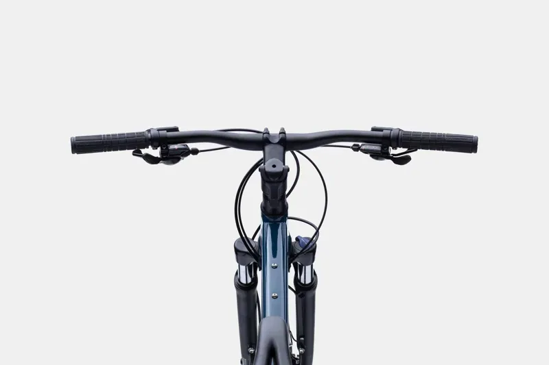 Cannondale Quick CX EQ Hybrid Bike in Black/Blue-6