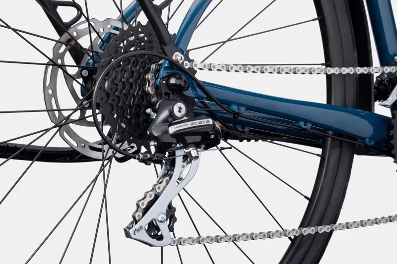 Cannondale Quick CX EQ Hybrid Bike in Black/Blue-9