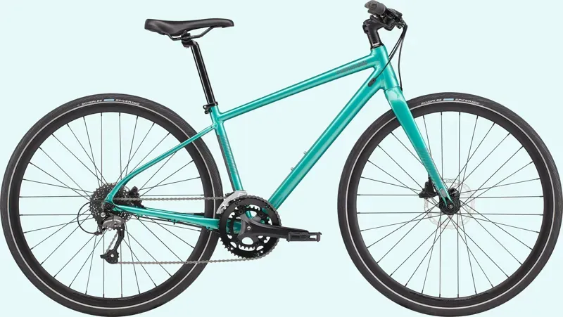 Cannondale Women's Quick 3 Hybrid Bike in Turquoise-1