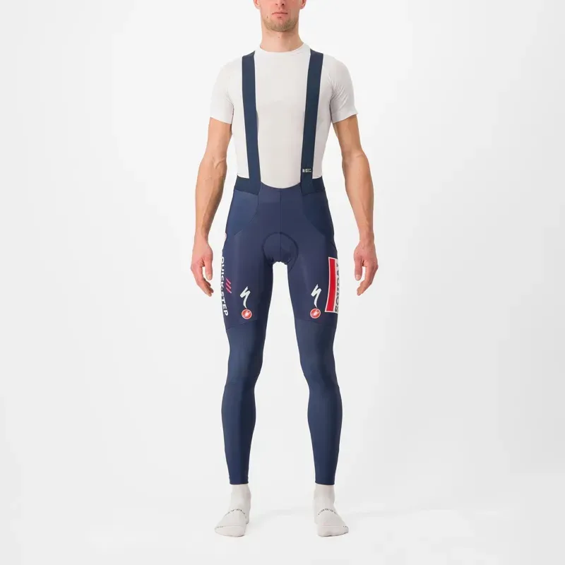 Castelli Soudal Quick-Step Sorpasso RoS Bib Tights In Belgian Blue