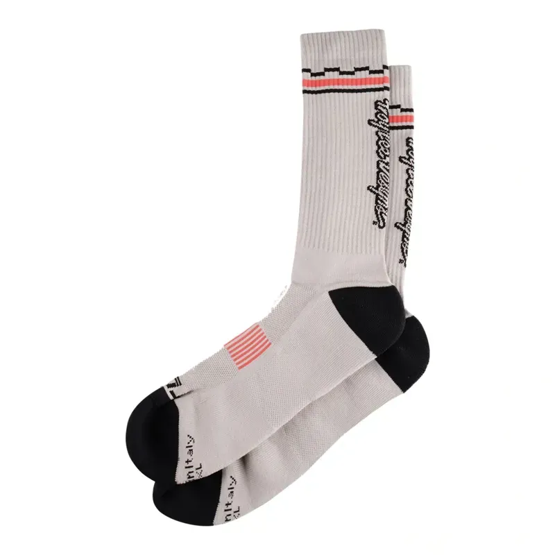 Troy Lee Designs Performance Checka Socks in Light Grey
