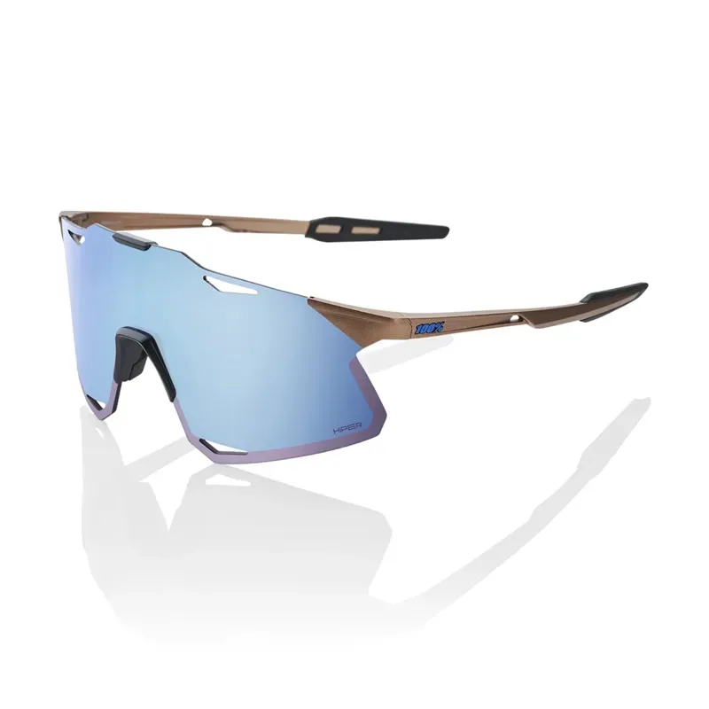 100% Hypercraft HiPER Mirror Blue Lens Sunglasses in Copper Chromium