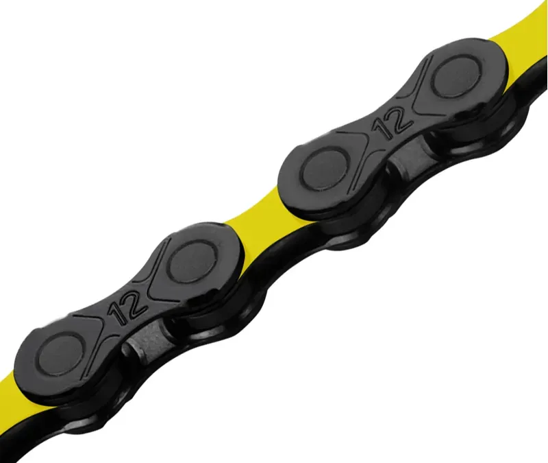KMC DLC 12 126 Link 12-Speed Chain in Yellow