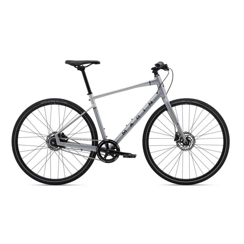 Marin Presidio 2 Hybrid Sports Bike in Satin Charcoal/Silver/Black