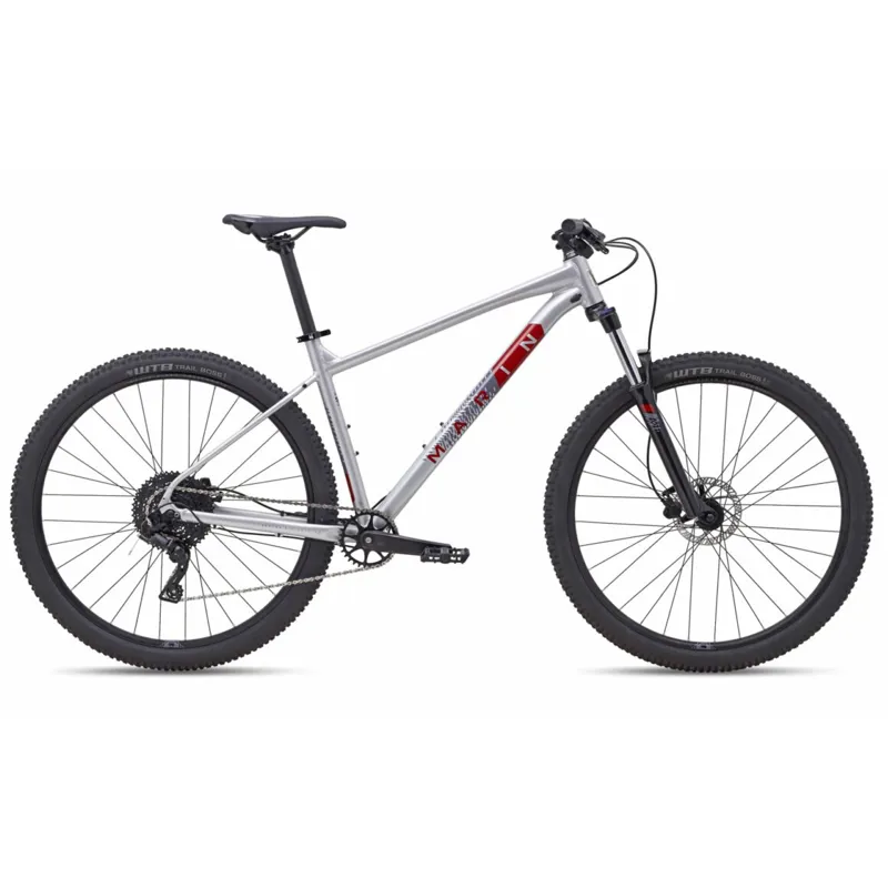 Marin Bobcat Trail 4 29 Mountain Bike in Gloss Silver/Red/Grey