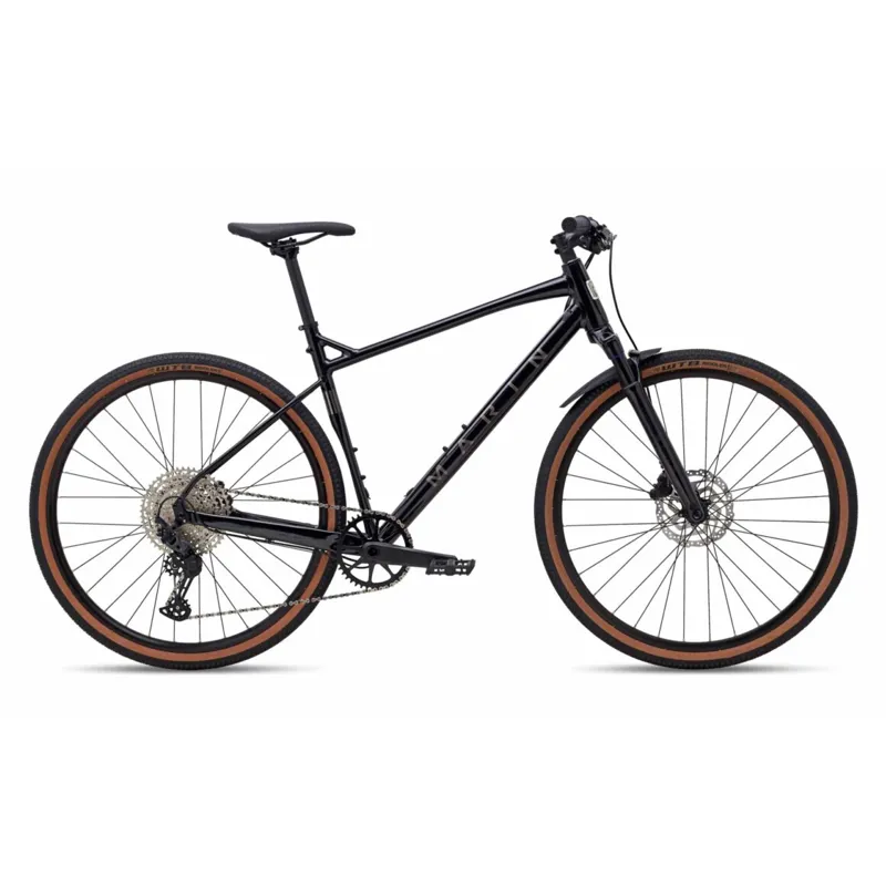 Marin DSX FS Gravel Bike in Gloss Black/Grey