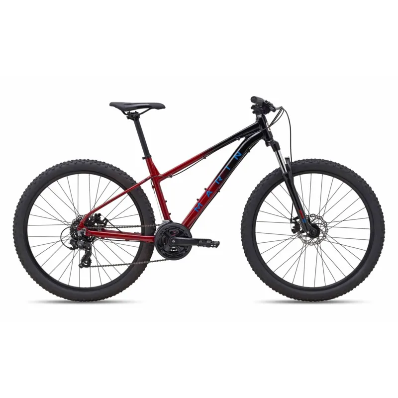 Marin Wildcat Trail 1 Mountain Bike in Gloss Maroon/Black/Teal