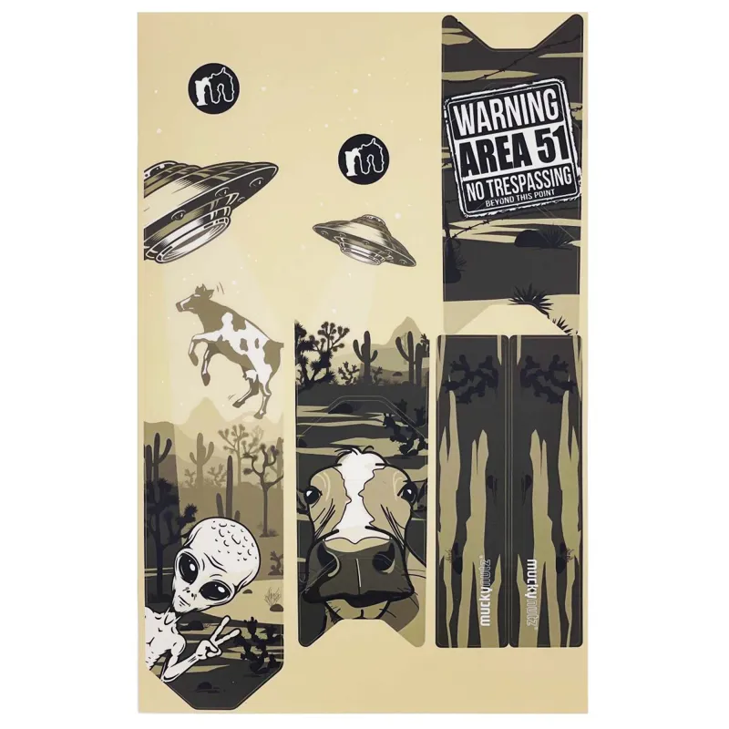 Mucky Nutz Frame Skinz Protector in Area51 Matt