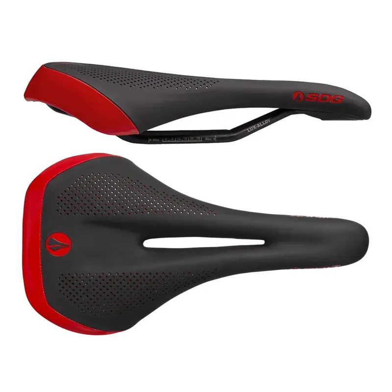 SDG Allure 2.0 Womens Lux Alloy Saddle in Black/Red