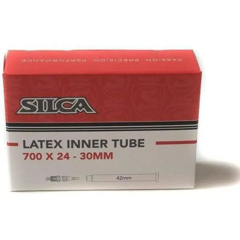 Silca Latex Tube / Pink 700 x 24-30mm 42mm stem