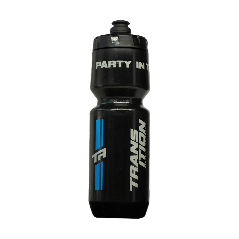 2022 Transition TBC Purist 740ml Water Bottle in Black/TR Bluebott