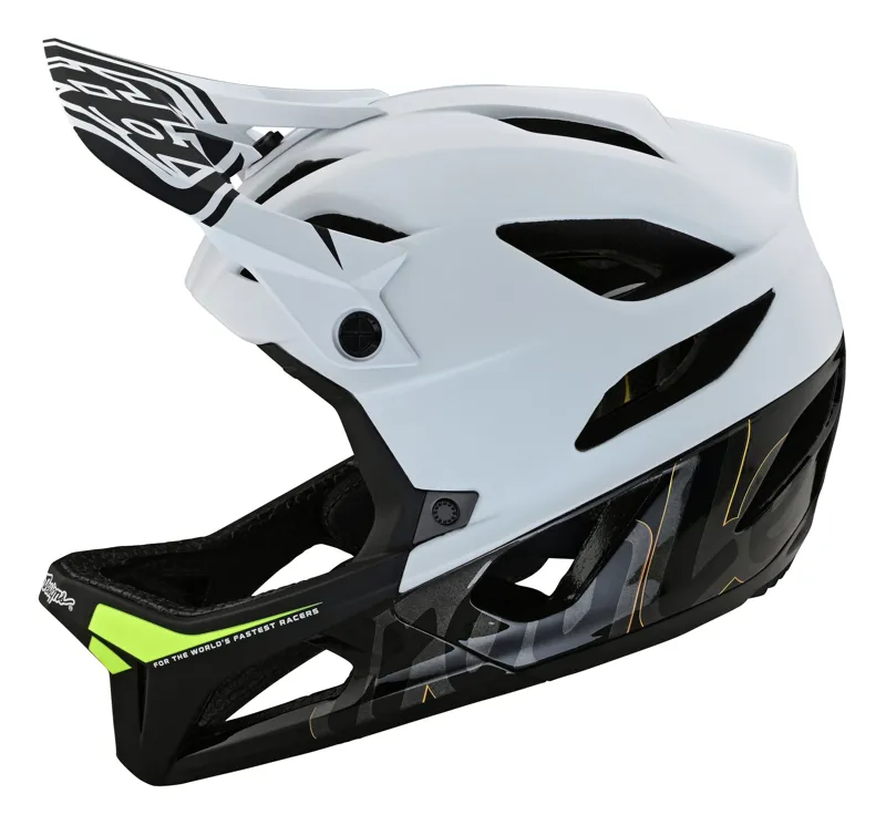 Troy Lee Designs Stage MIPS Helmet in Signature - White