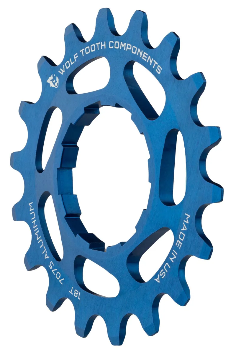 Wolf Tooth Aluminium Single Speed Cog in Blue 