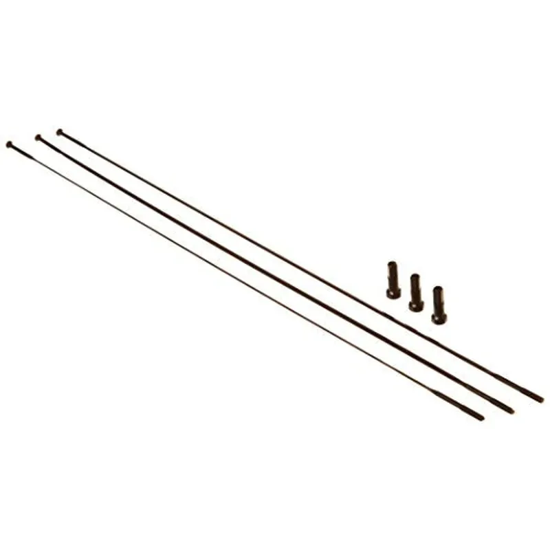 Zipp 260mm Spokes Nipples and Washers in Black Oxide