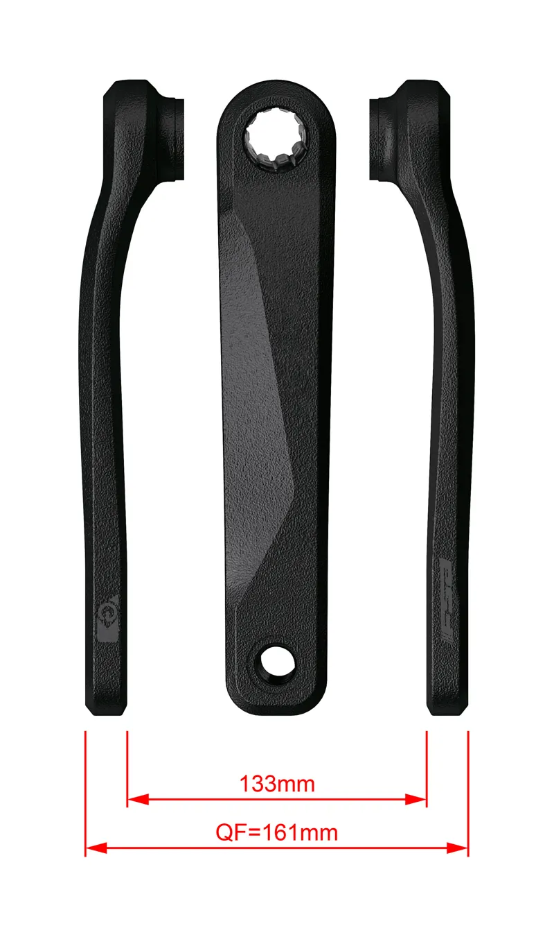 FSA Bosch G4 E-bike CK-220/IS Crank Arm Set in Black